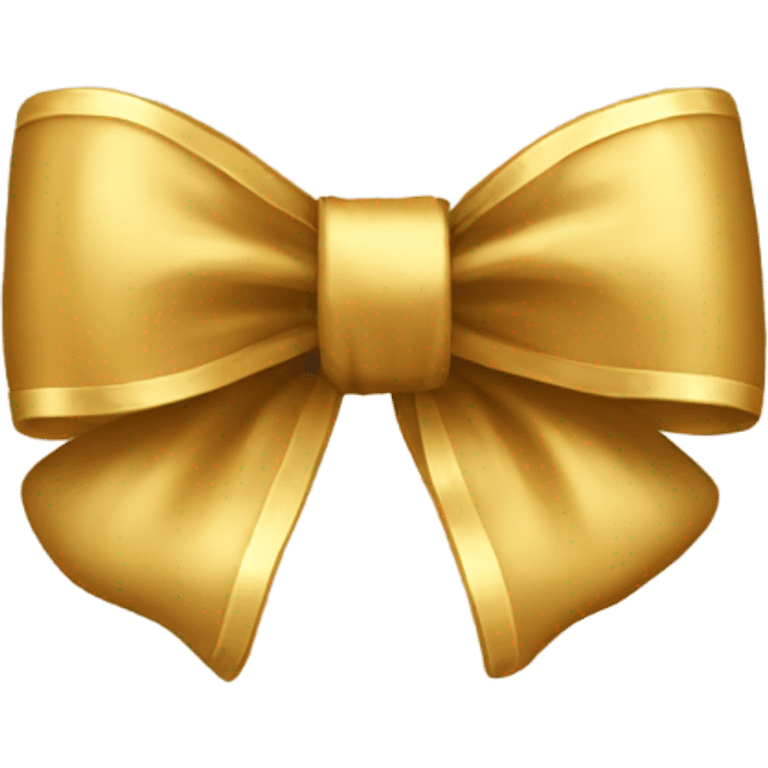 Gold bow emoji