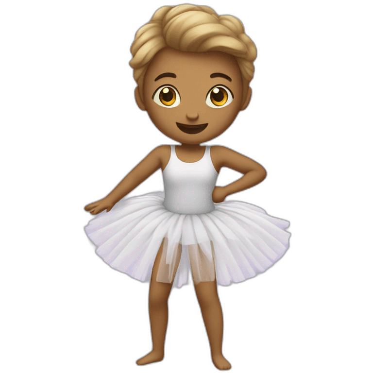 Chat qui danse avec un tutu emoji