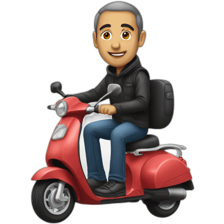 Zemmour sur un scooter emoji