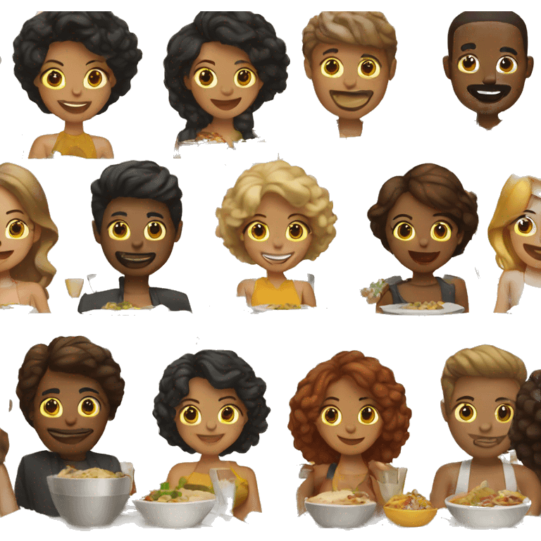 people at a restaurant  emoji