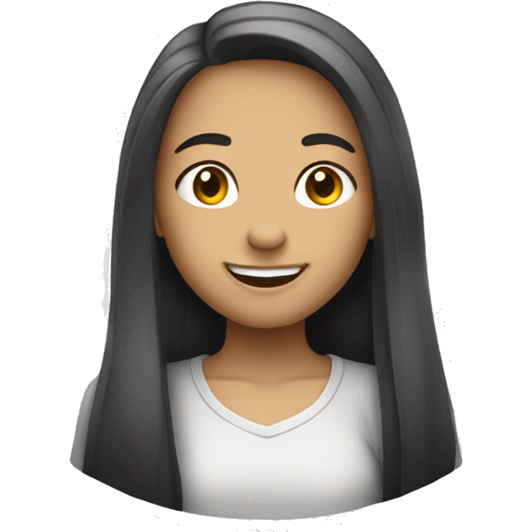 smiling girl with long hair зміни на зелені очі  emoji