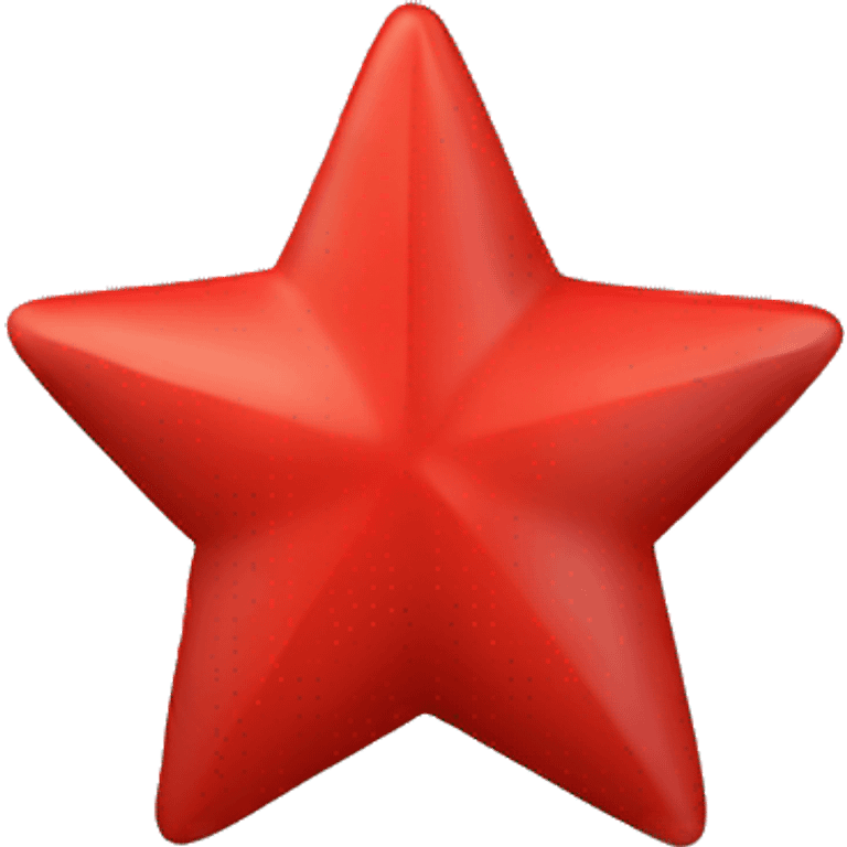 3D red star  emoji