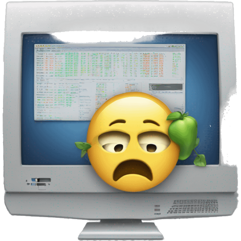 computer trading emoji