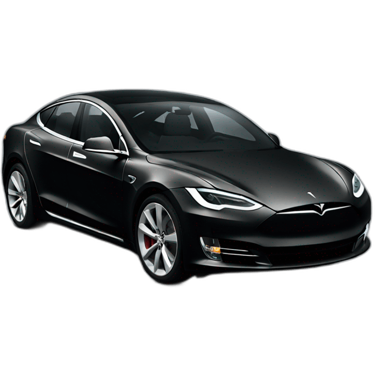 black tesla emoji