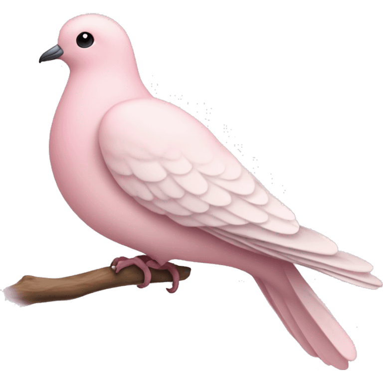 pastel pink dove emoji