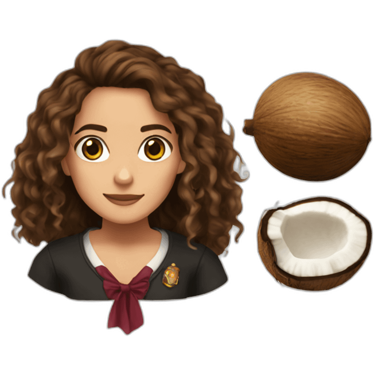 Hermione Granger coconut emoji