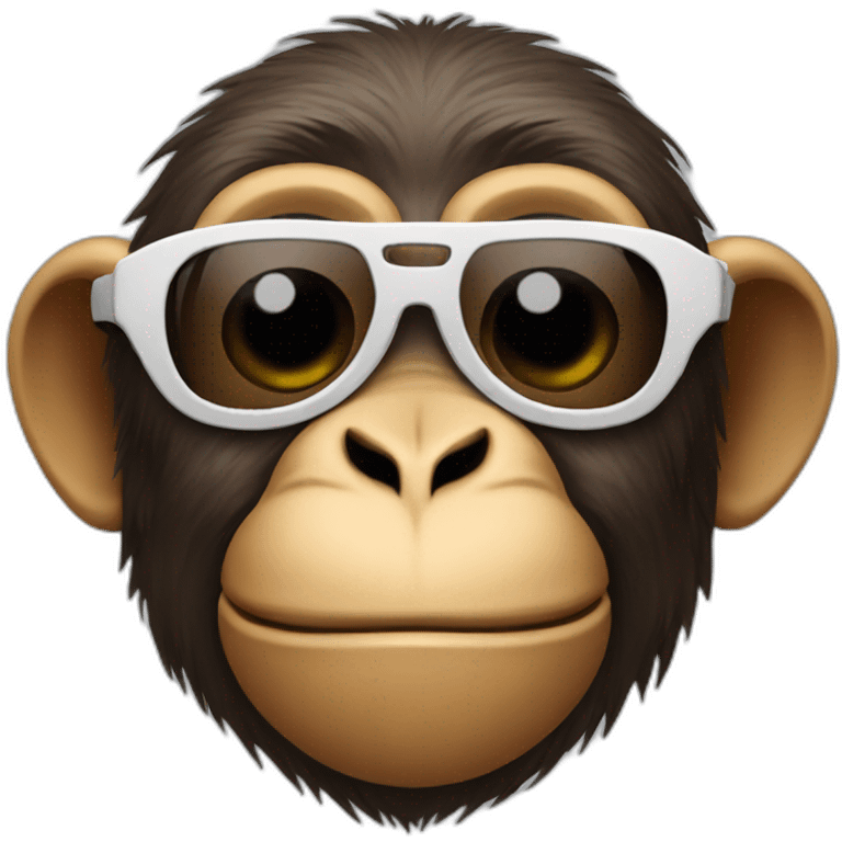 Monkey with sunglasses  emoji