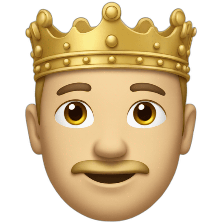 Flat crown emoji