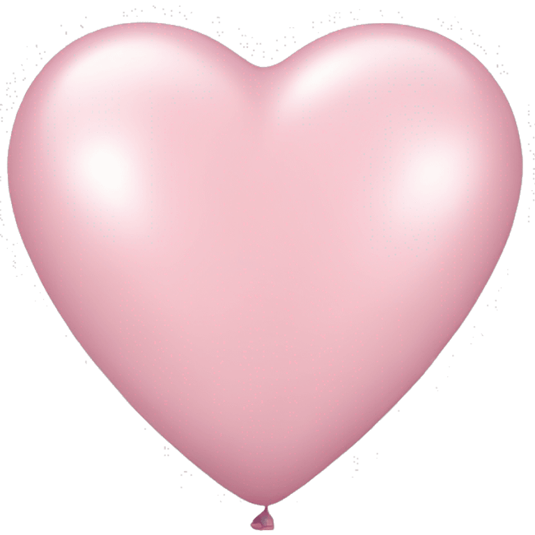 Light pink heart shaped balloon  emoji