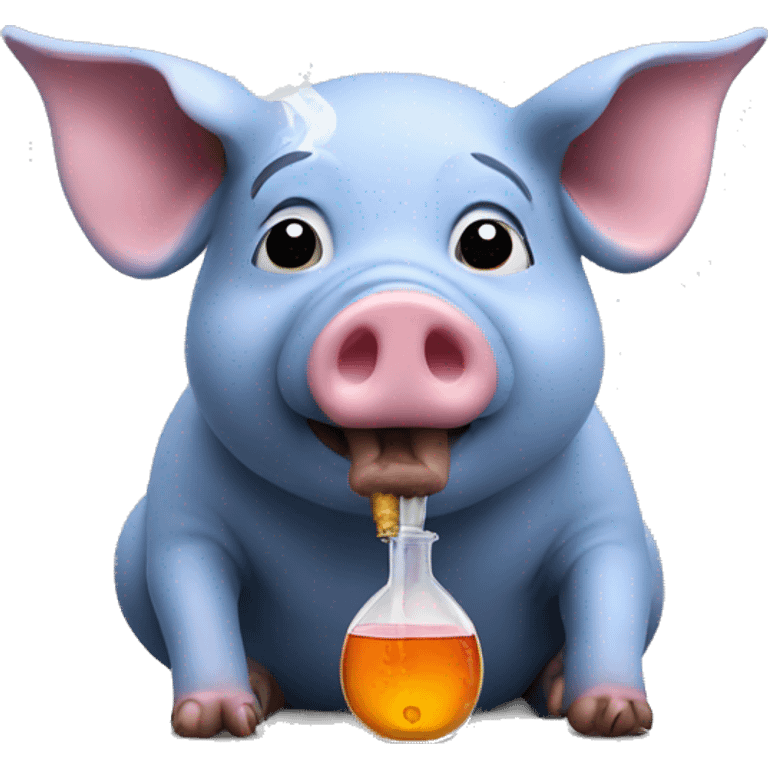 pig with a bong emoji