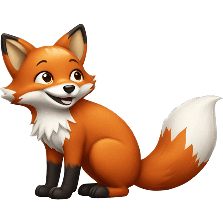 Happy fox emoji