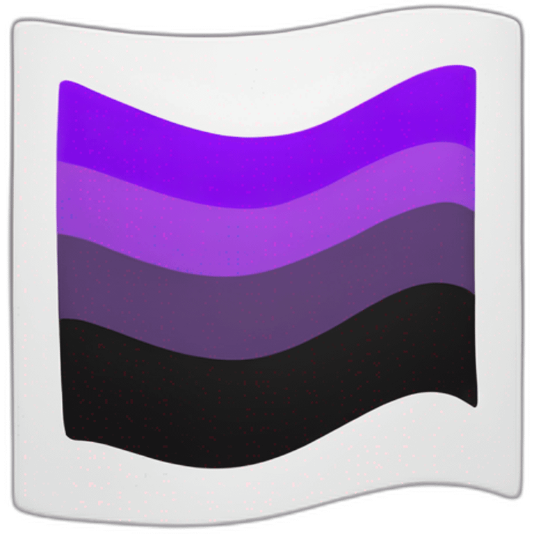 Bandera asexual  emoji