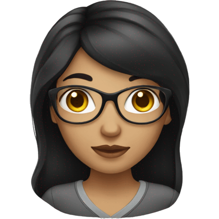 GIRL WITH BLACK HAIR WHO WORKS IN AN INTERNET COMPANY emoji