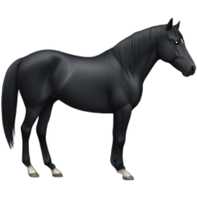 black horse  emoji