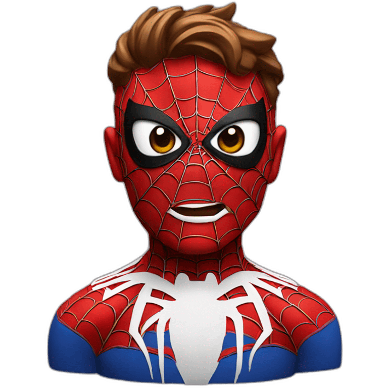 Spiderman bust emoji