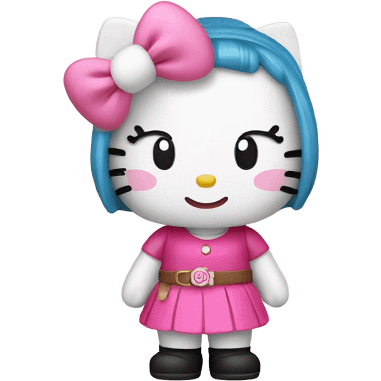 Hello kitty with pini emoji