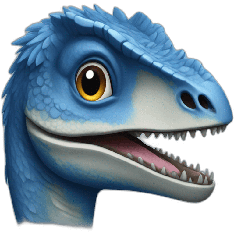 Velociraptor Blue emoji