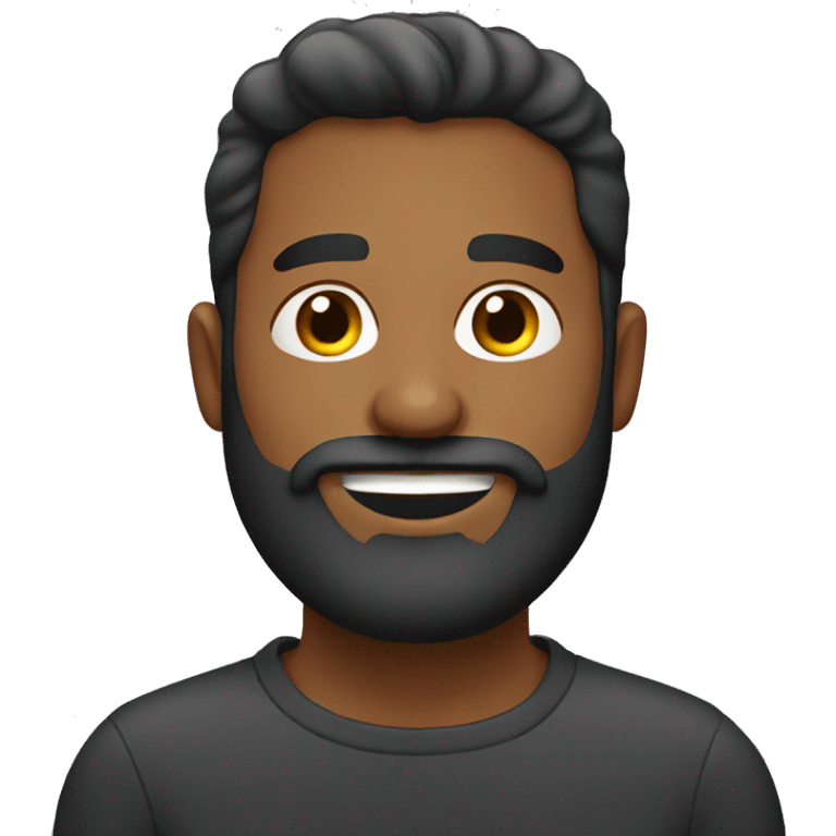 hombre joven con barba emoji