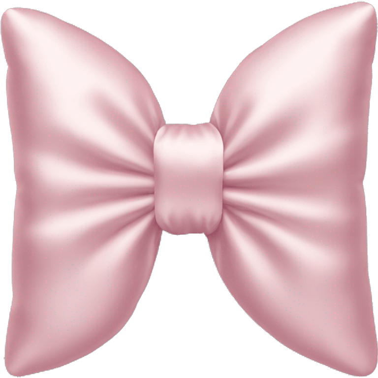 Light pink silk bow shaped pillow  emoji