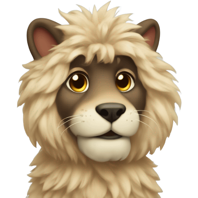 Furry going Leo￼ emoji