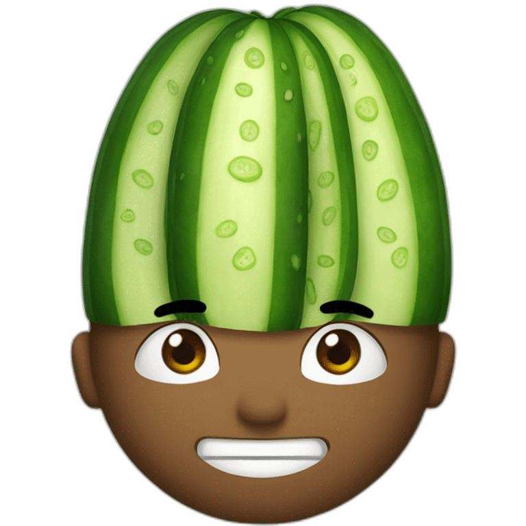 cucumber on head emoji