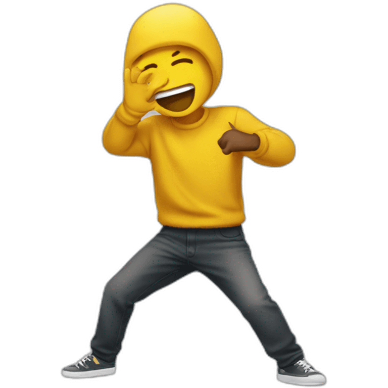 Quelqu’un qui fait un Dab emoji