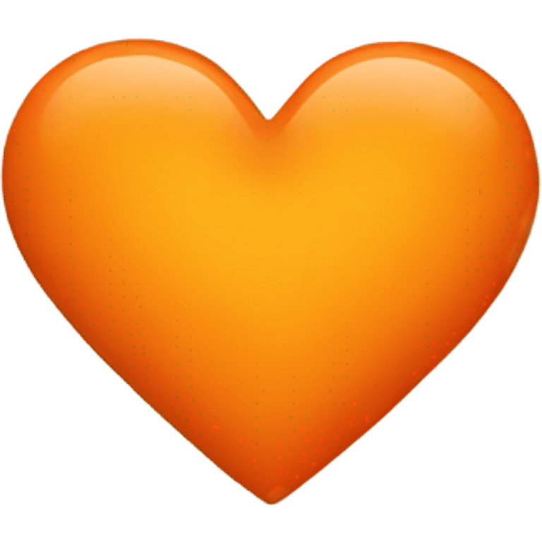 orange colored heart  emoji