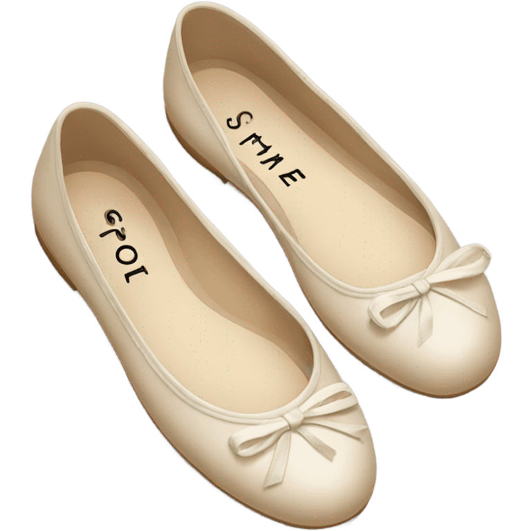 Chanel ballet flats emoji