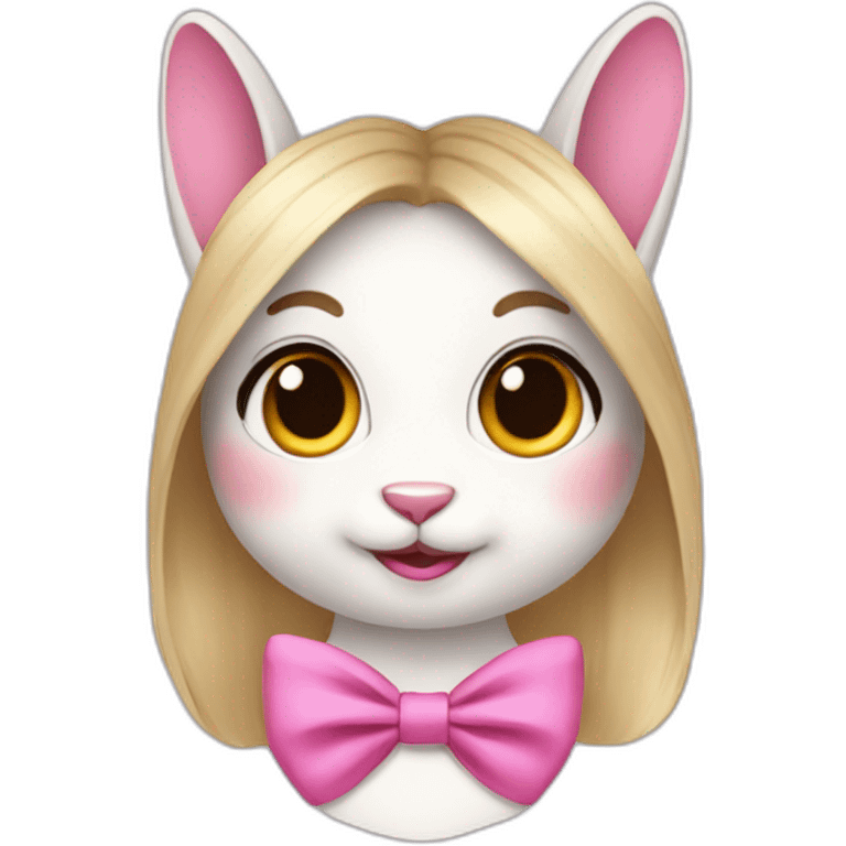 Coquette bunny emoji