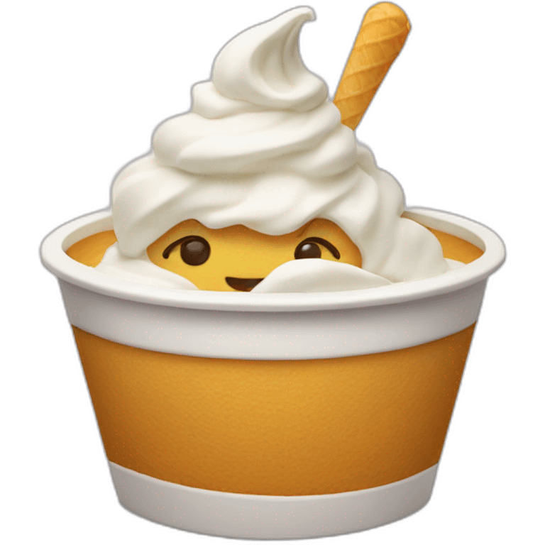 soft serve in tub emoji