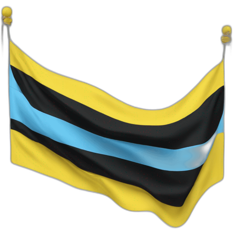 lightblue-yellow-black-horizontal flag emoji