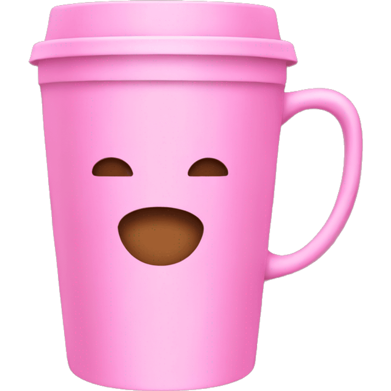 Pink coffee cup emoji