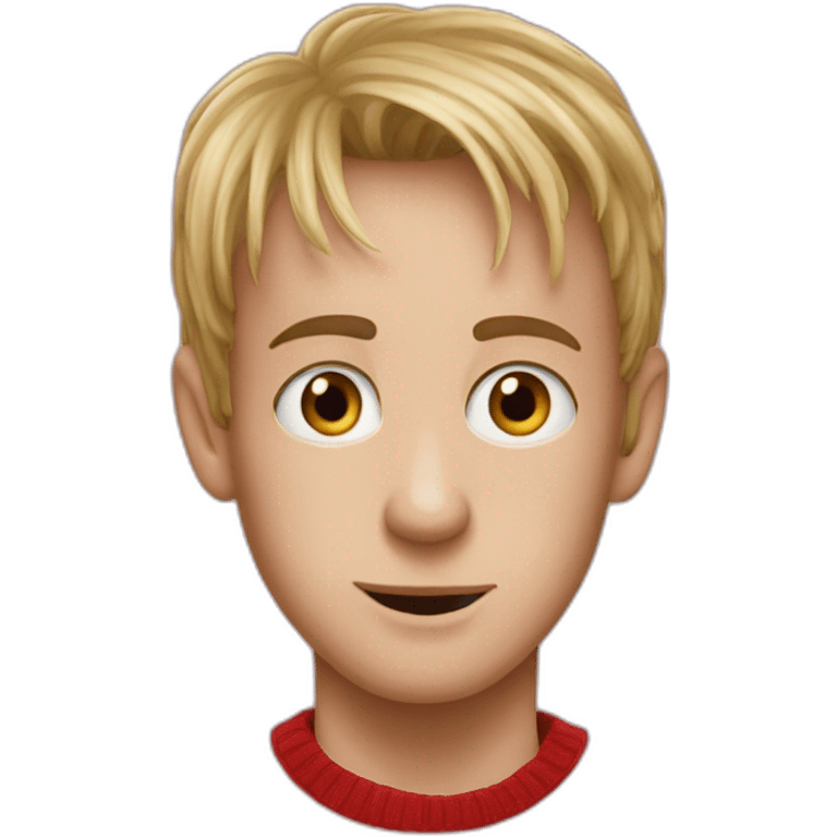 Kevin from home alone with strawberry emoji