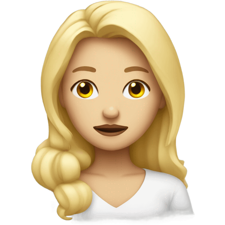 Blondie sleepy emoji