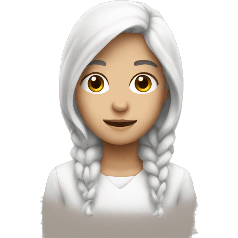 white cute  emoji