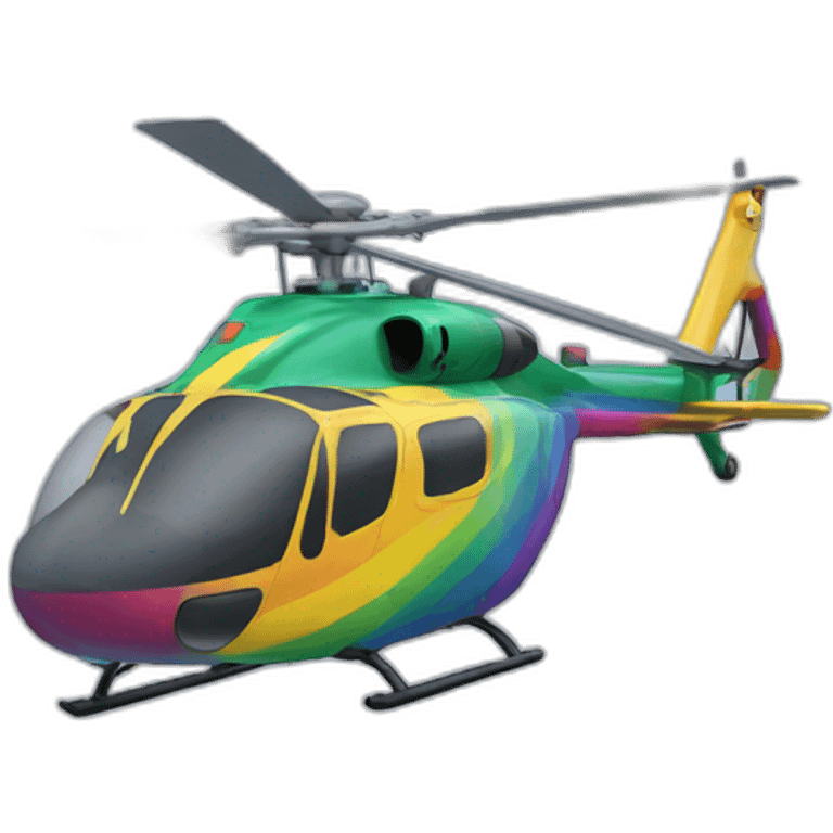 a helicopter gay emoji