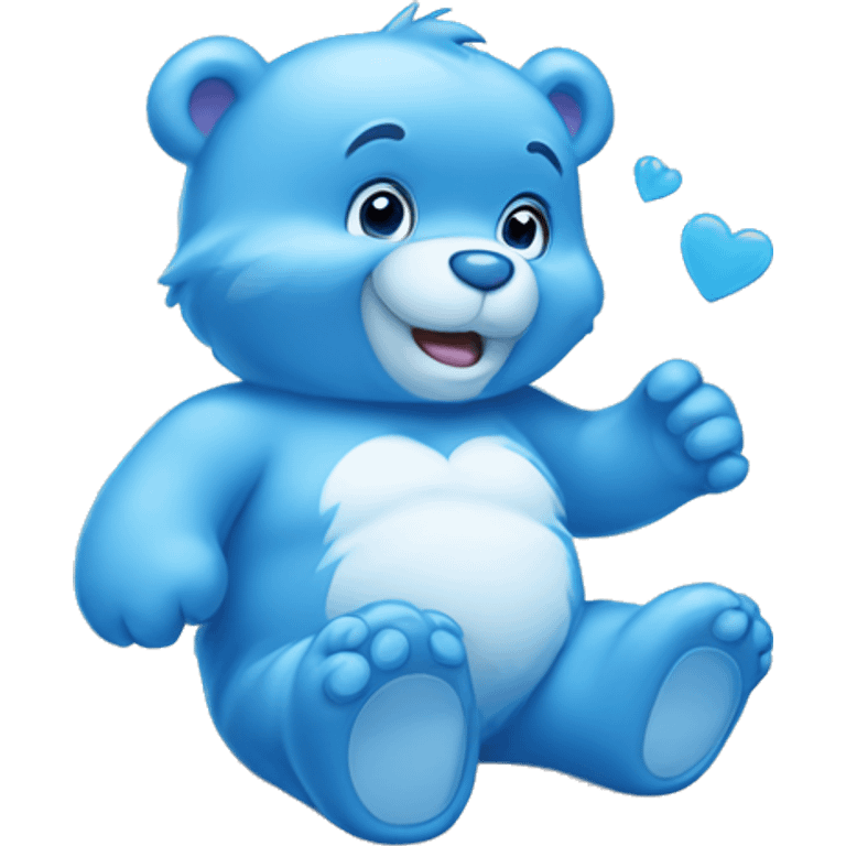 Blue care bear emoji