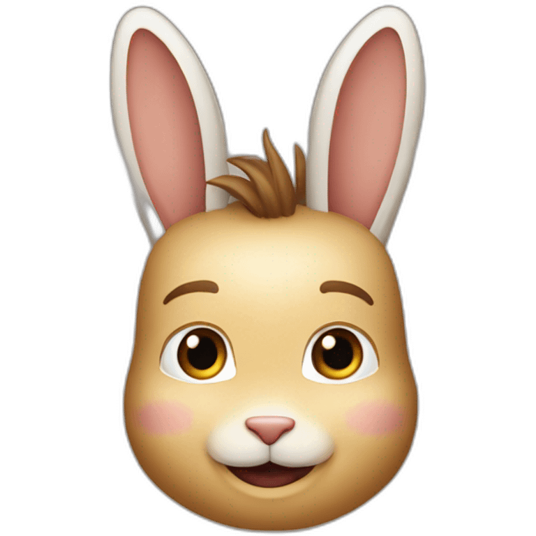 Elon Musk sur lapin emoji