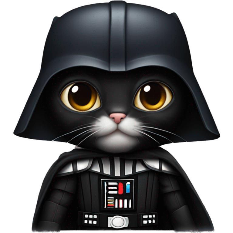 cat dressed as darth vader emoji