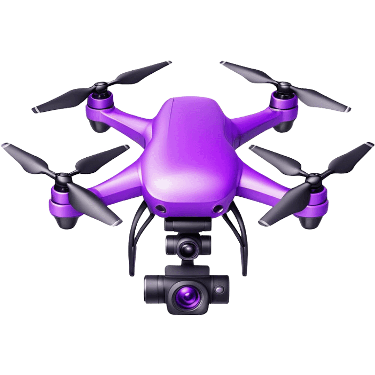 purple drone with camera emoji