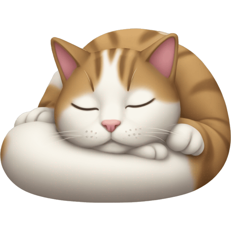 Cat sleeping emoji