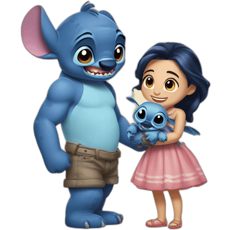 Stitch et son amoureuse emoji