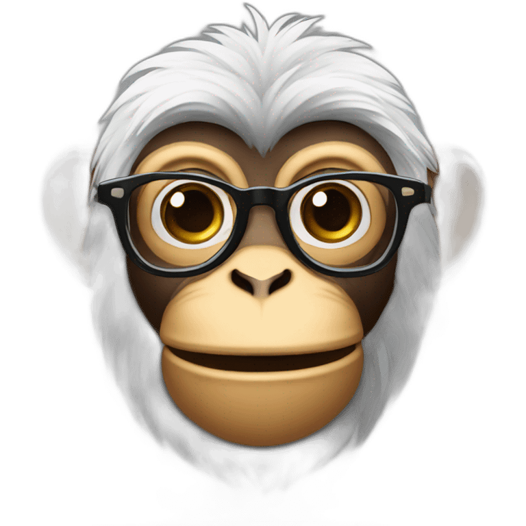 monkey with glasses emoji