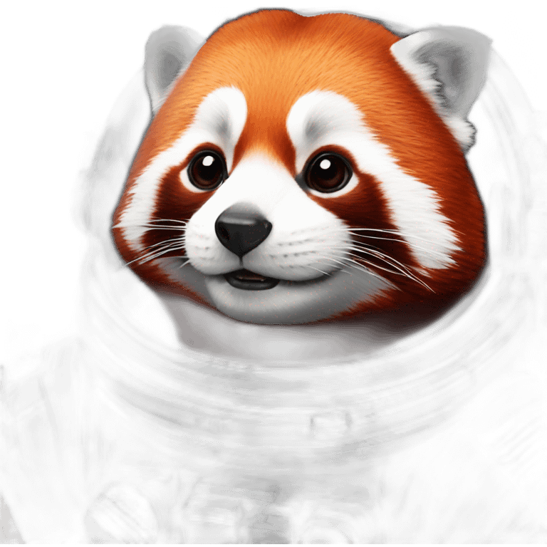 red panda astronaut emoji