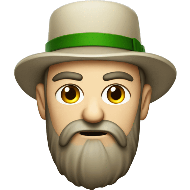 irish angry man with beard and hat emoji