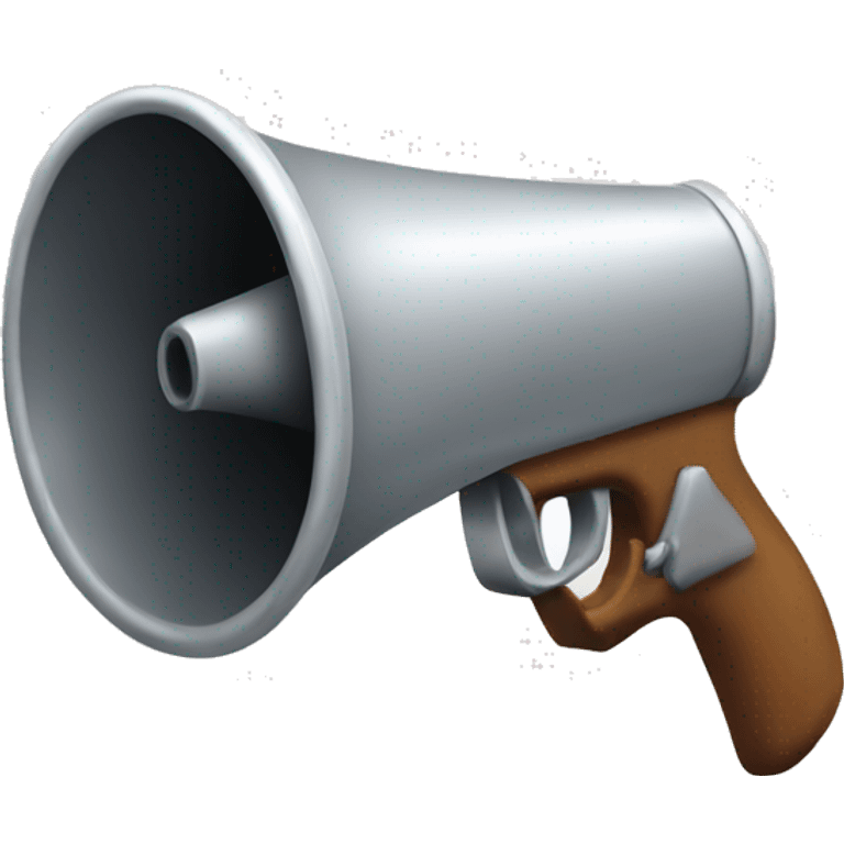 shotgun-shaped megaphone emoji