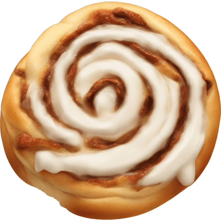 really creamy gooey good looking cinnamon roll emoji