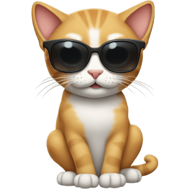 Cat with sunglasses emoji