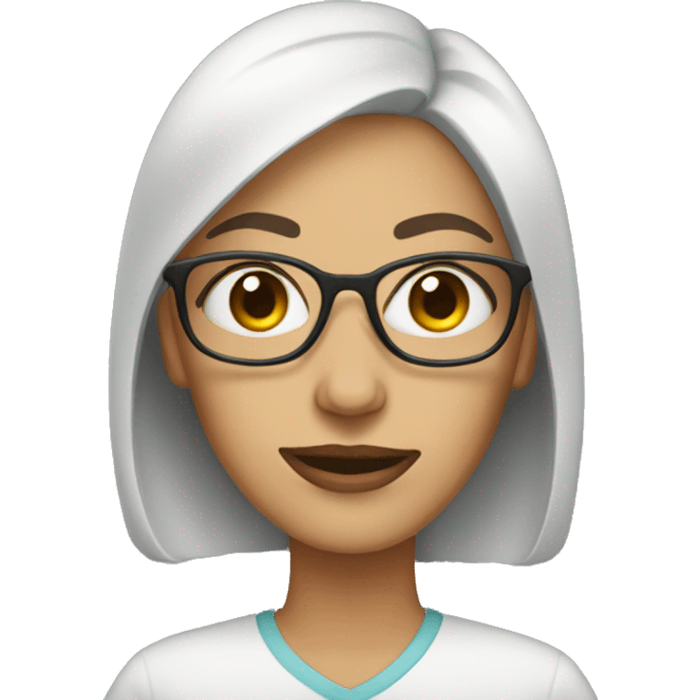 woman with eyelasses emoji