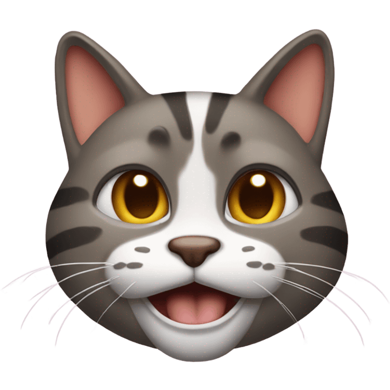 Goofy cat emoji